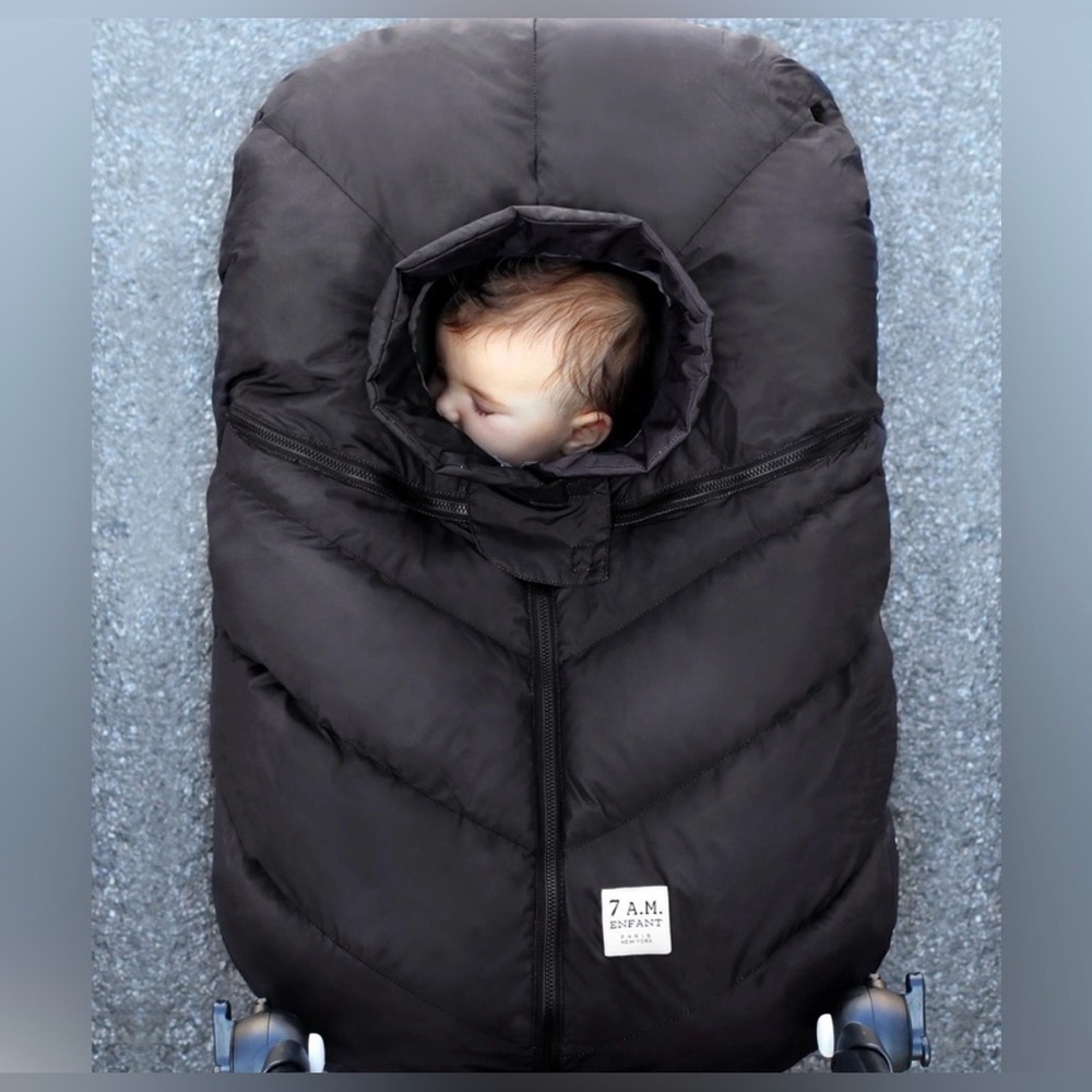 7 A.M. Enfant Black Stroller‎ Cover
